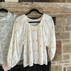 Emerson Fry small cotton top with copper stitching